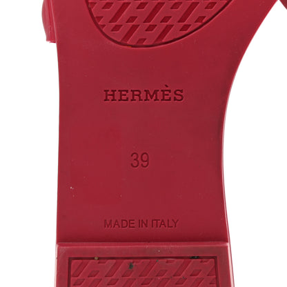 Hermes Rubber Aloha Sandals 39 Rose Baie 9 of 12