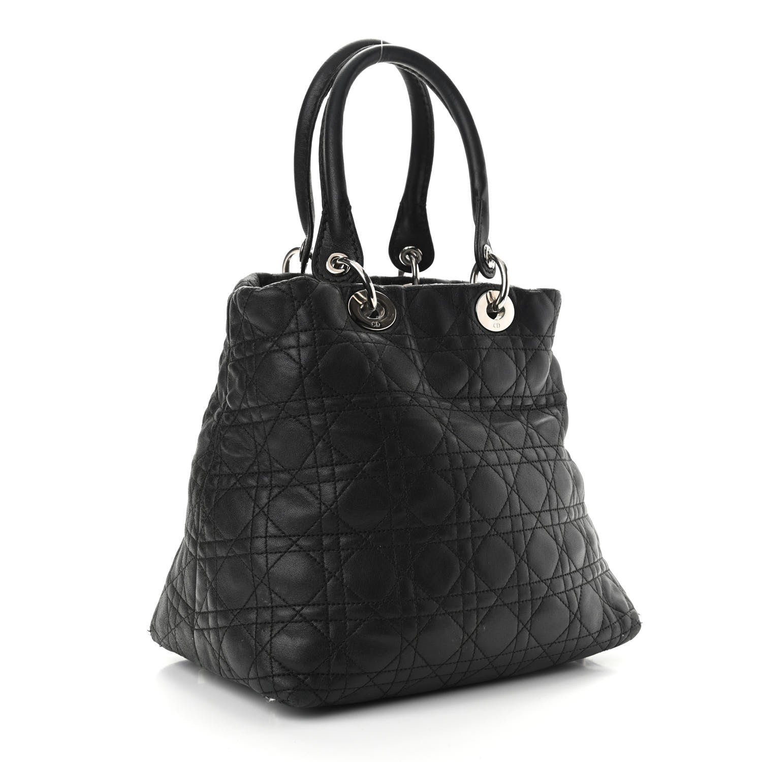 Christian Dior Lambskin Cannage Medium Soft Lady Dior Black 2 of 13