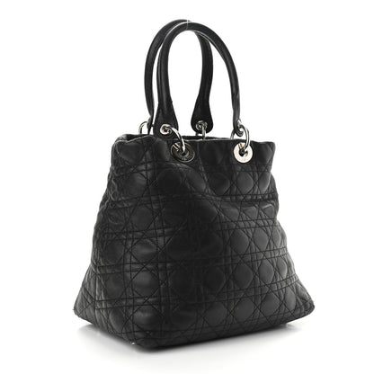 Christian Dior Lambskin Cannage Medium Soft Lady Dior Black 2 of 13