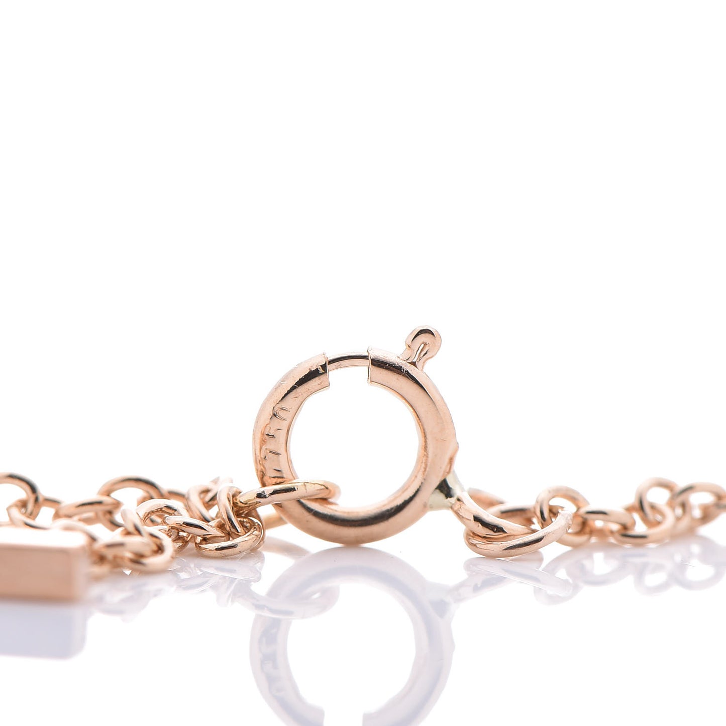 18K Rose Gold T Smile Bracelet