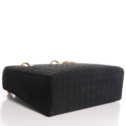 Christian Dior Nylon Cannage Large Lady Dior Black 4 of 8