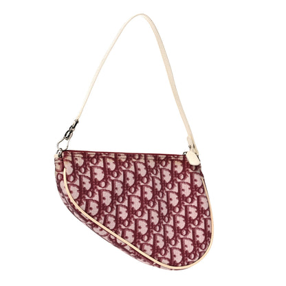 Christian Dior Monogram Mini Saddle Pochette Red 3 of 14
