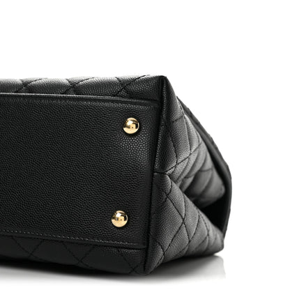 Chanel Caviar Quilted Small Coco Handle Flap Black 10 of 14