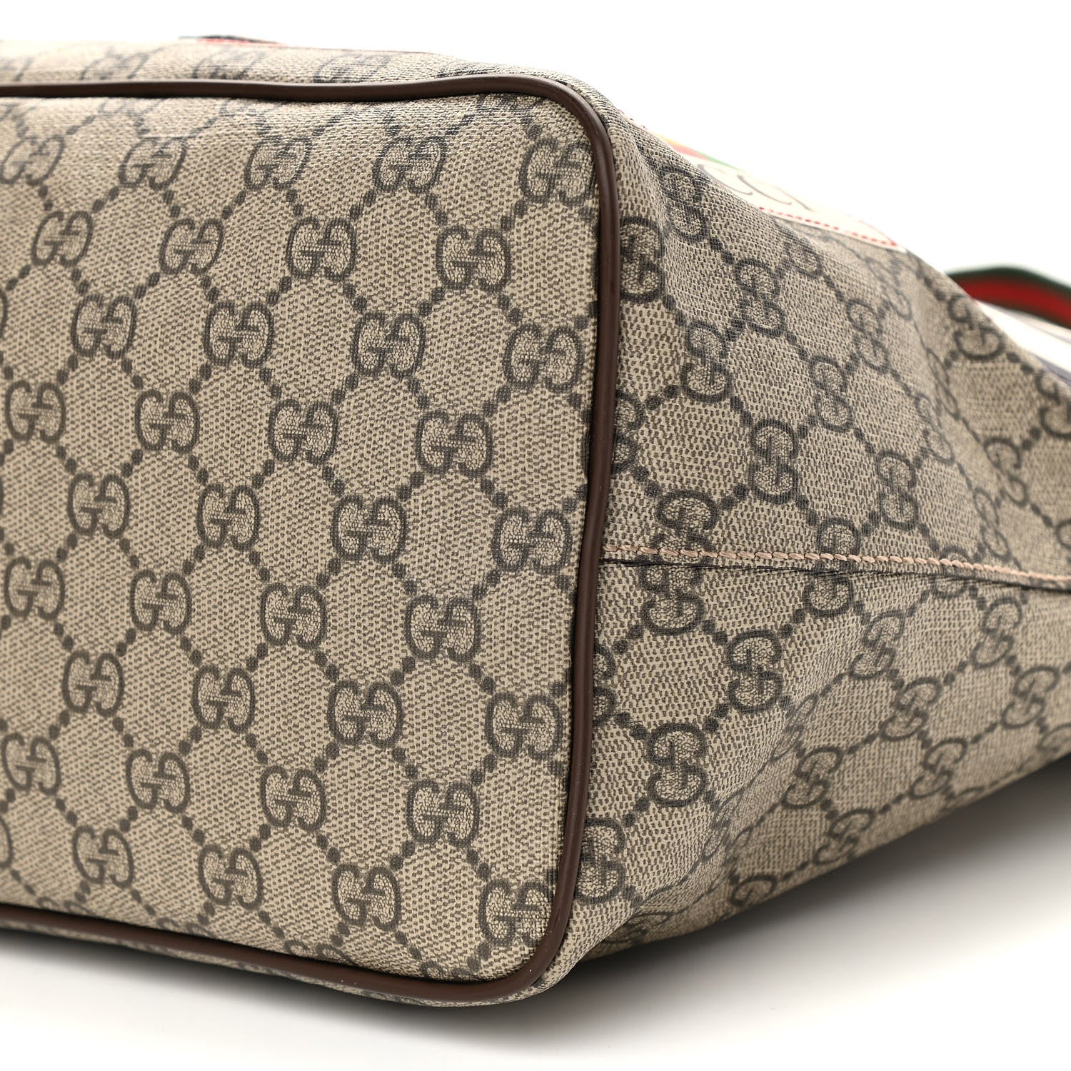 Gucci Soft GG Supreme Monogram Courrier Medium Crossbody Tote Beige New Acero 10 of 11