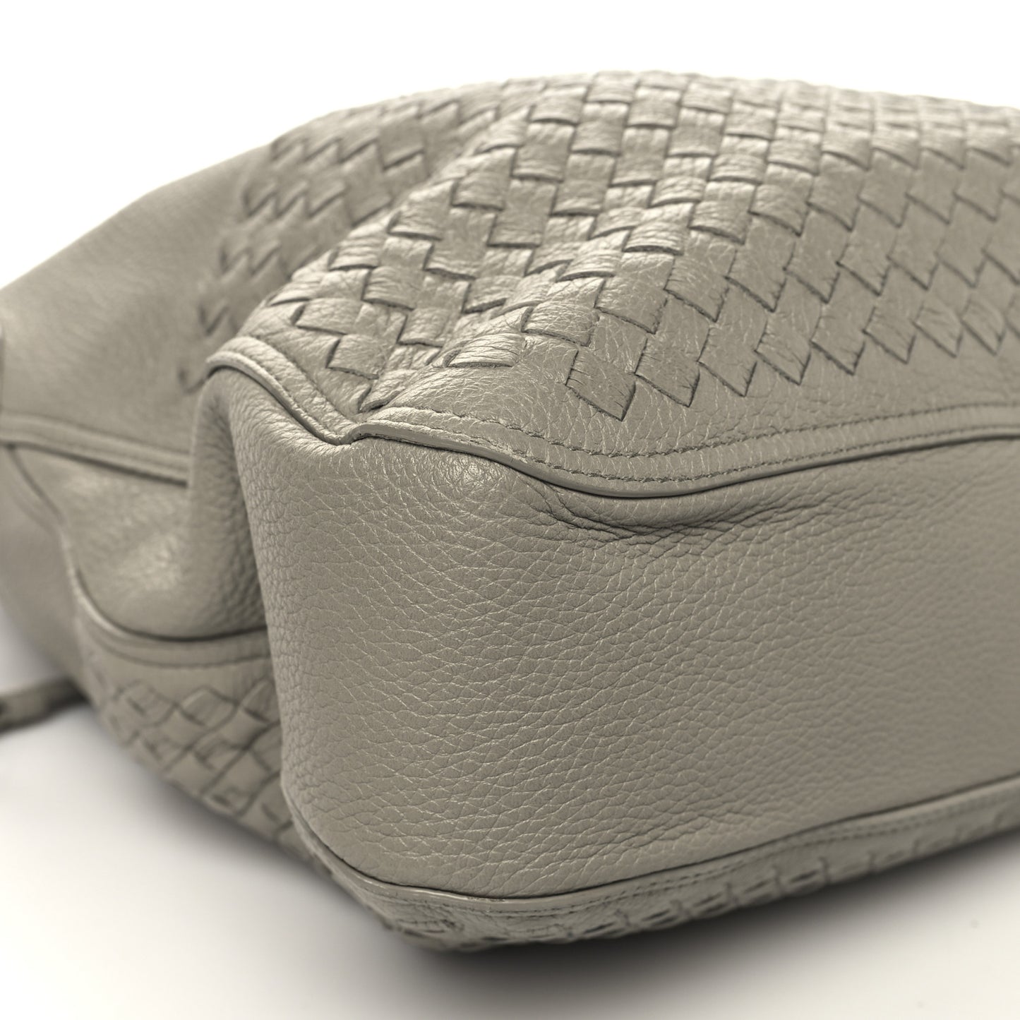 Cervo Intrecciato Flap Top Hobo Almond
