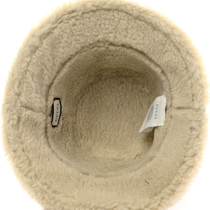 Gucci Covered Wool GG Monogram Bucket Hat M Roseate White 7 of 10