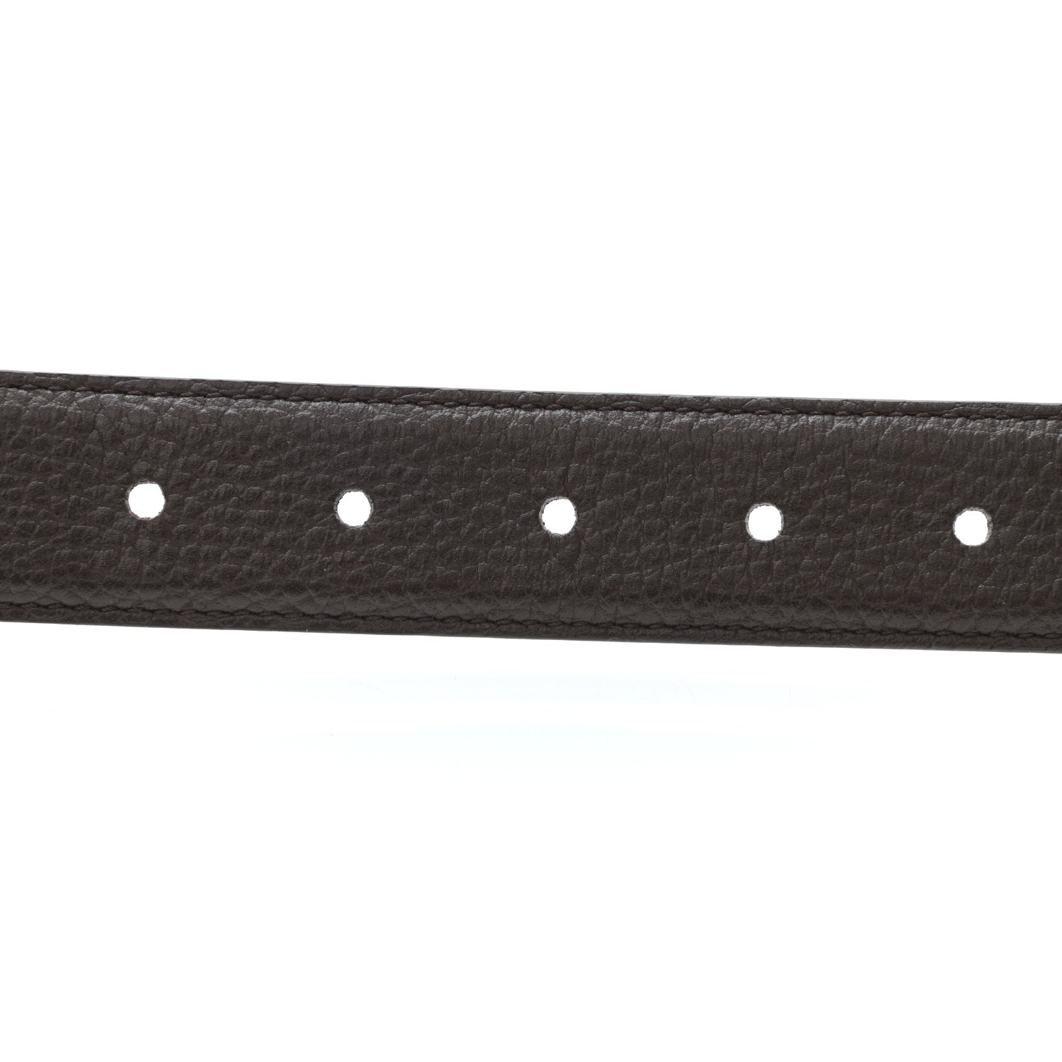 Gucci Calfskin Belt 85 34 Dark Brown 4 of 5