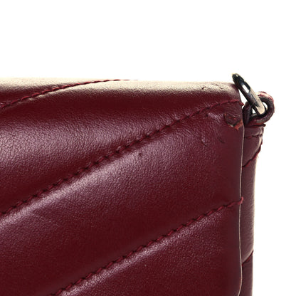Saint Laurent Calfskin Y Quilted Monogram Loulou Flap Bag Palissandre 11 of 13