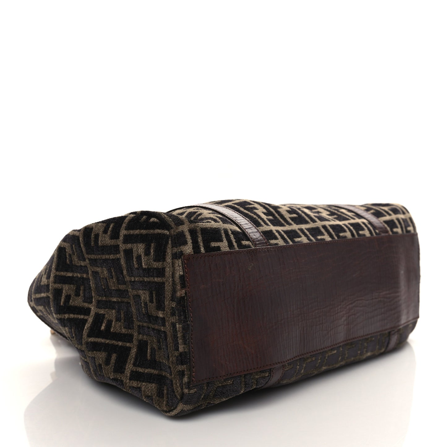 Velvet Zucca Vitello Forever Shoulder Bag Fango Grigio Bruciato