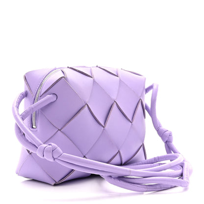 Bottega Veneta Lambskin Maxi Intrecciato Small Cassette Camera Bag Wisteria 3 of 13