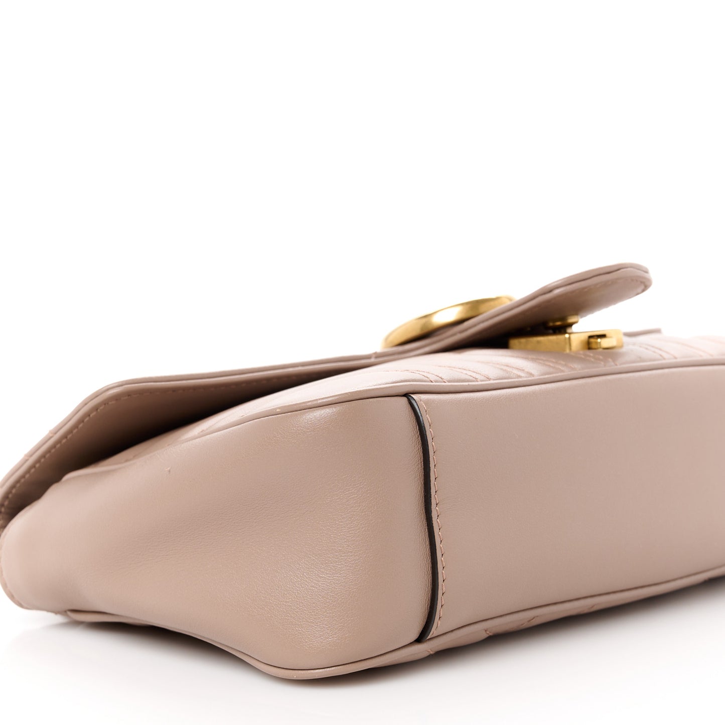 Calfskin Matelasse Small GG Marmont Shoulder Bag Porcelain Rose