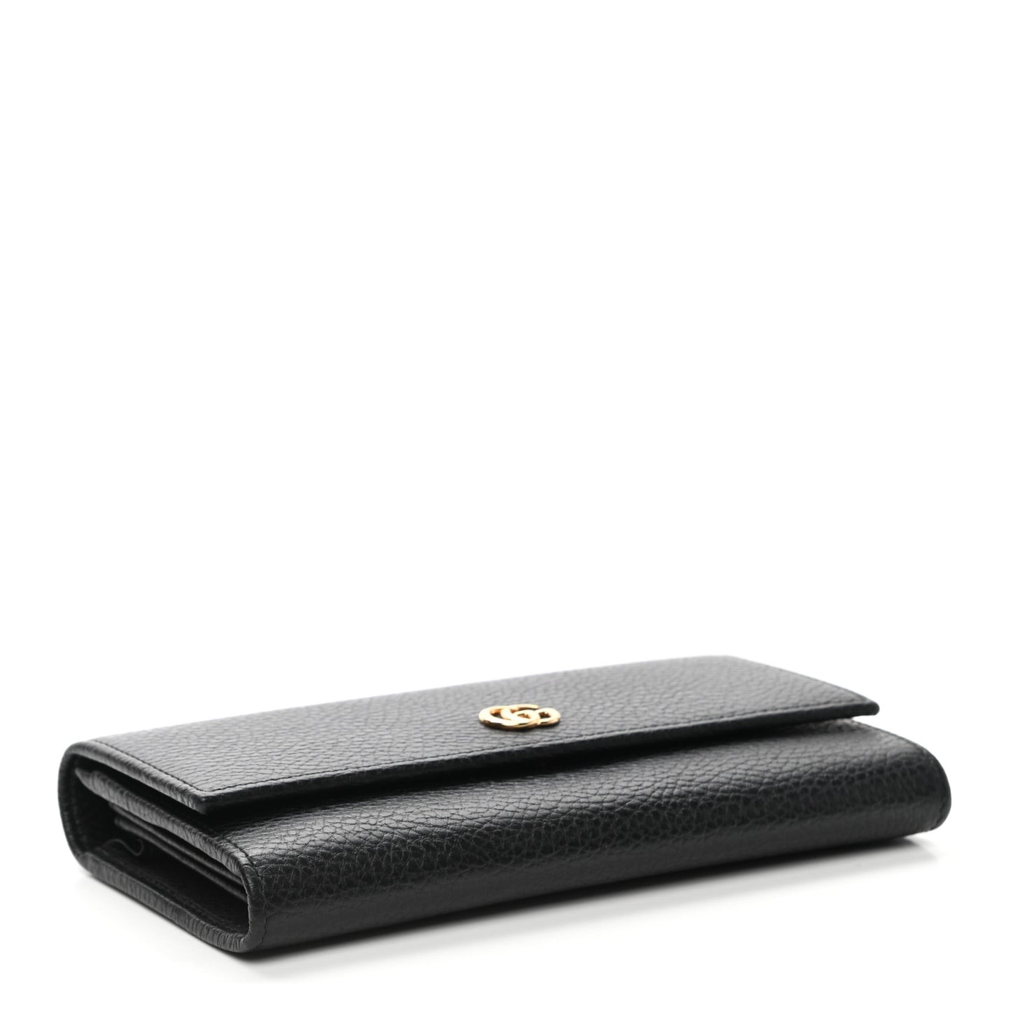 Dollar Calfskin GG Marmont Continental Wallet Black