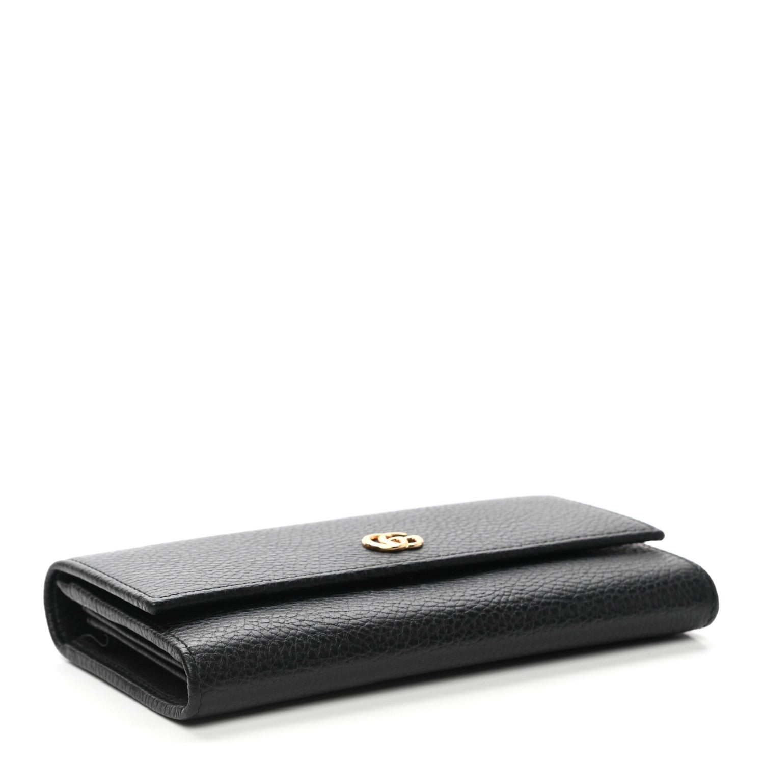 Gucci Dollar Calfskin GG Marmont Continental Wallet Black 4 of 8