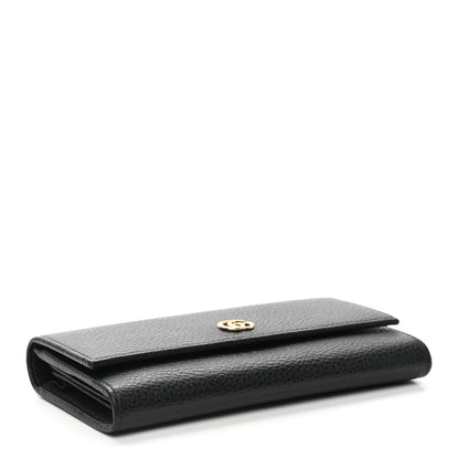 Gucci Dollar Calfskin GG Marmont Continental Wallet Black 4 of 8