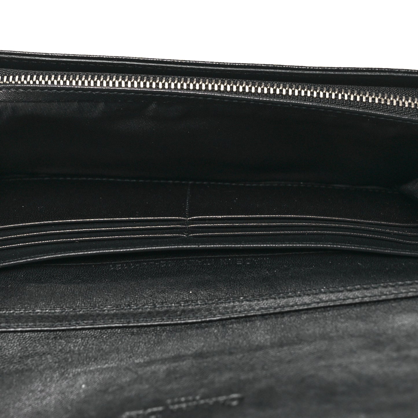 Lambskin Cannage Miss Dior Chain Wallet Black
