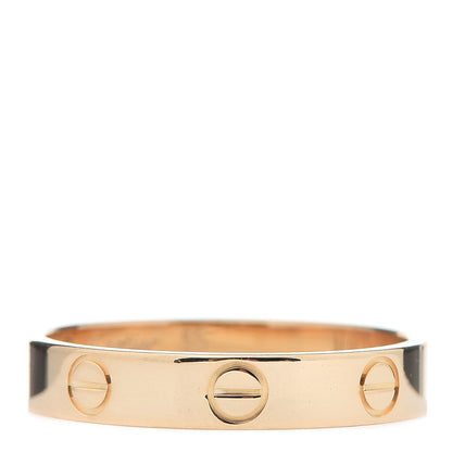 Cartier 18K Yellow Gold 3.5mm LOVE Wedding Band Ring 55 7.25 3 of 6