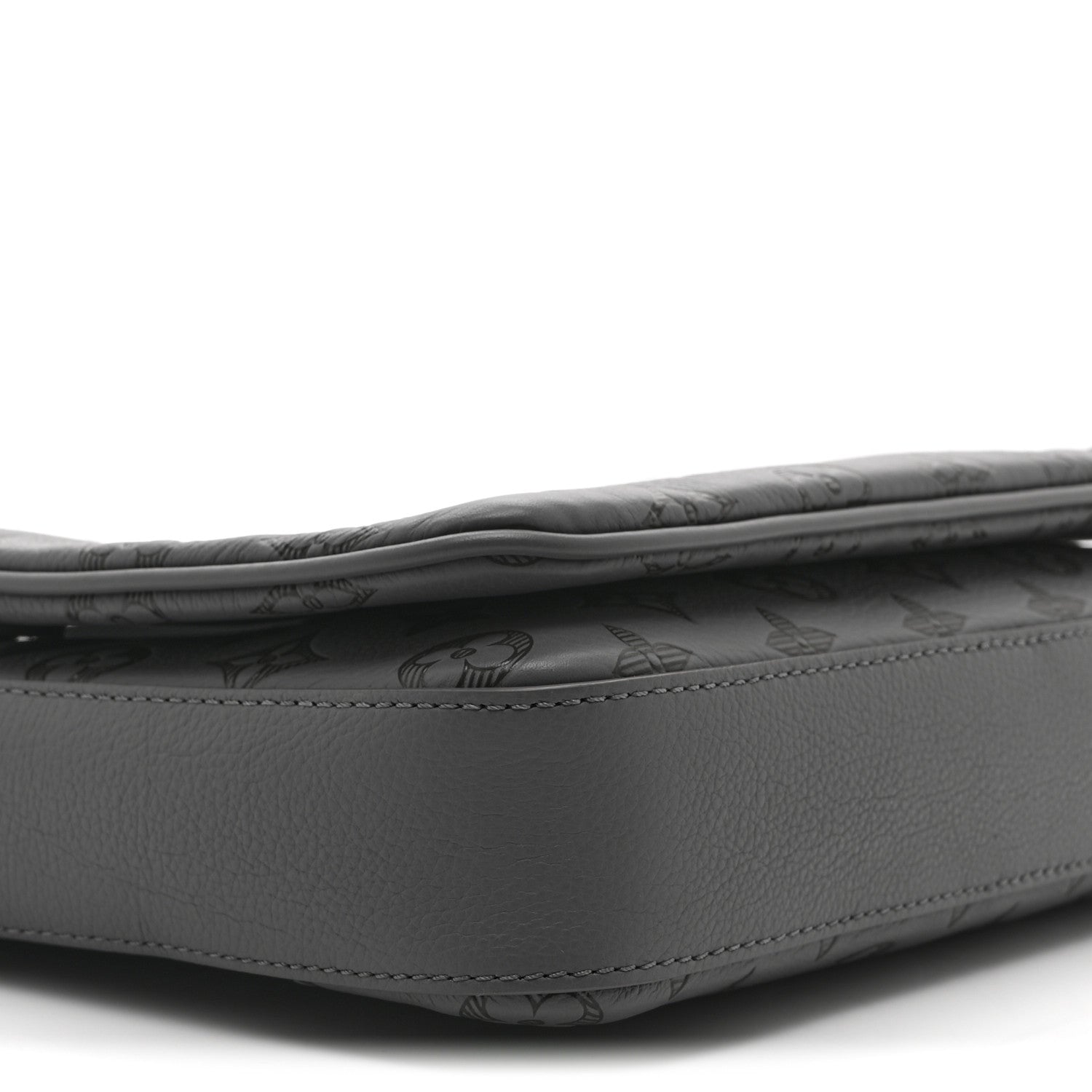 Louis Vuitton Calfskin Monogram Shadow Trio Messenger Anthracite Gray 9 of 11