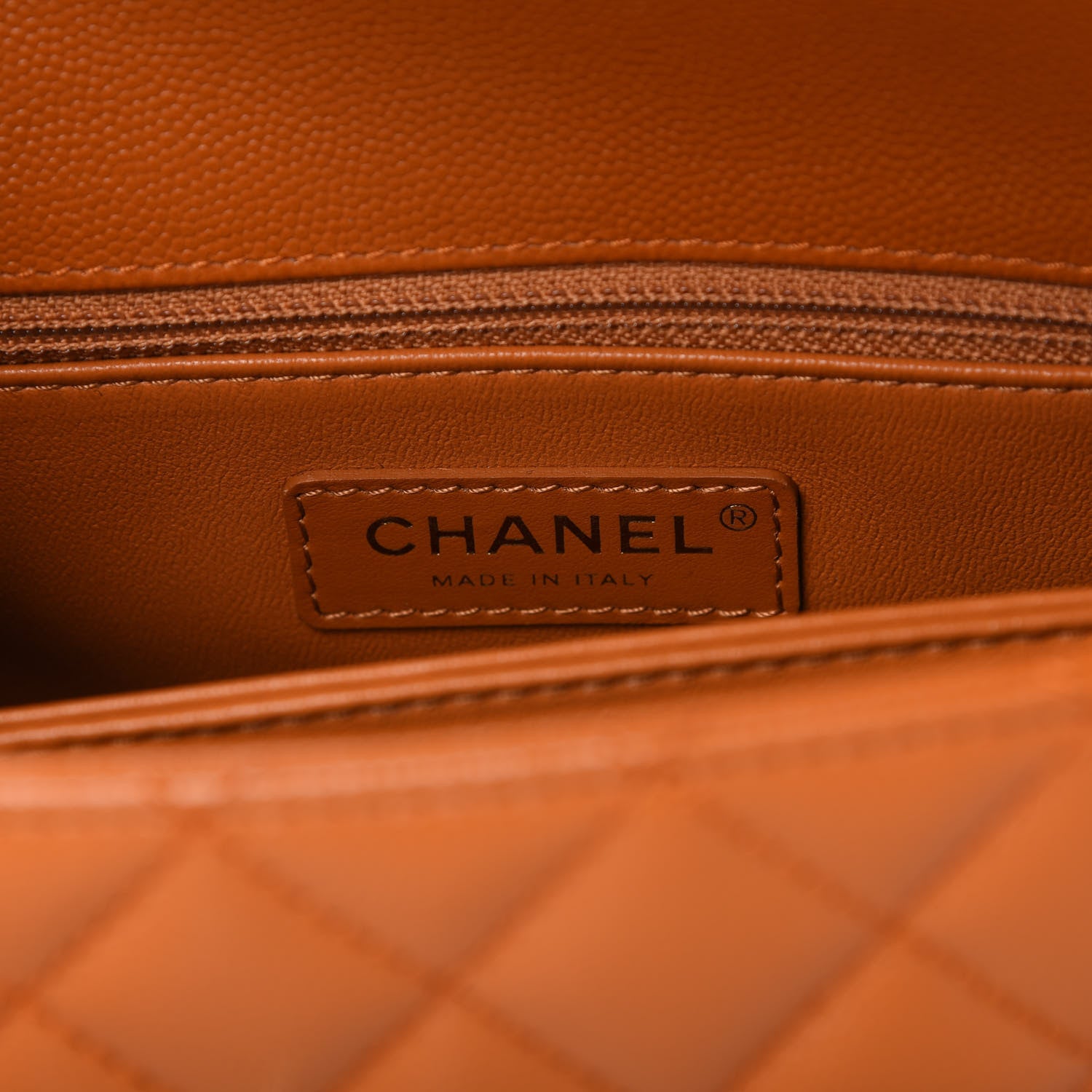 Chanel Caviar Quilted Mini Coco Handle Flap Light Brown 8 of 10