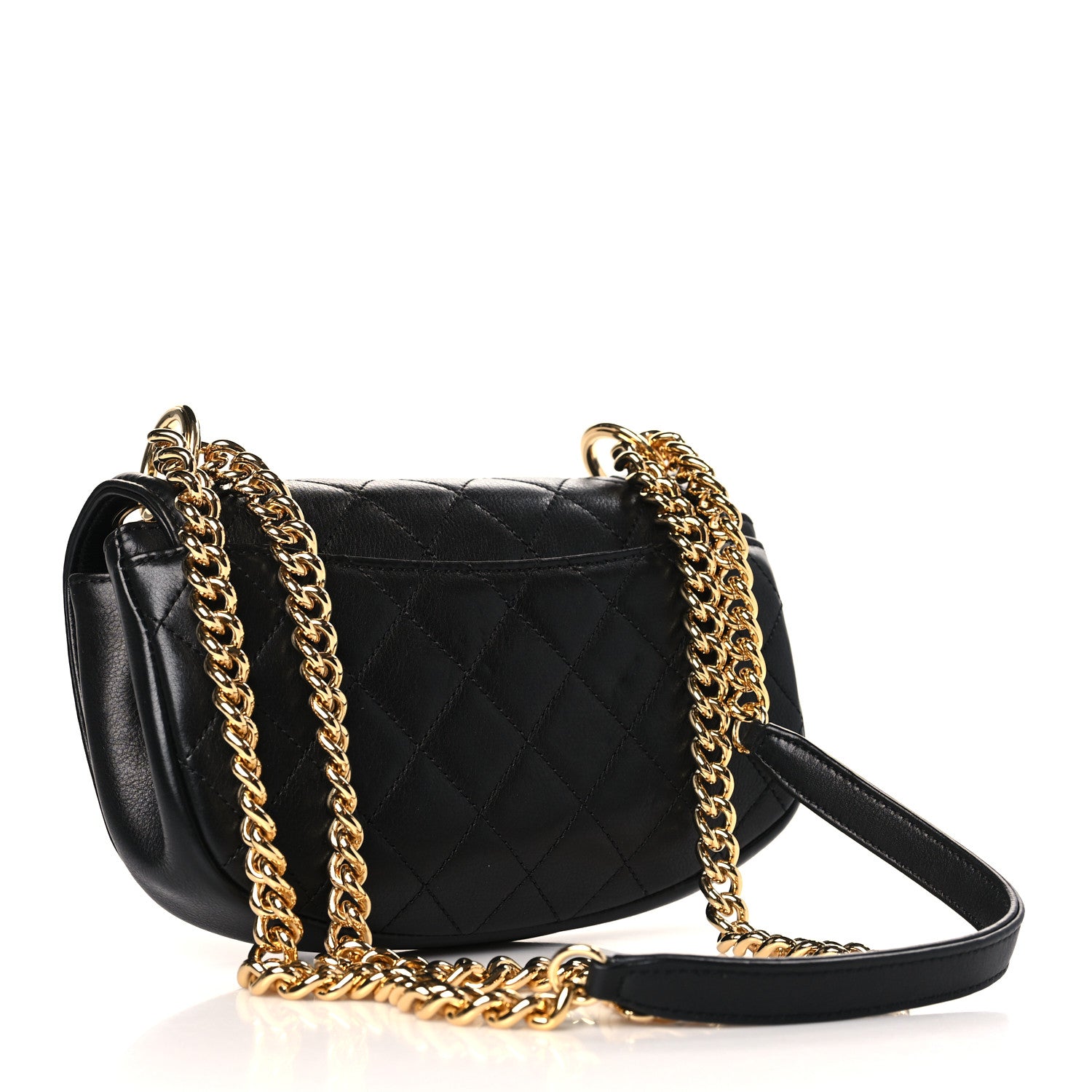 Chanel Calfskin Quilted Small Underline Flap Black 3 of 9