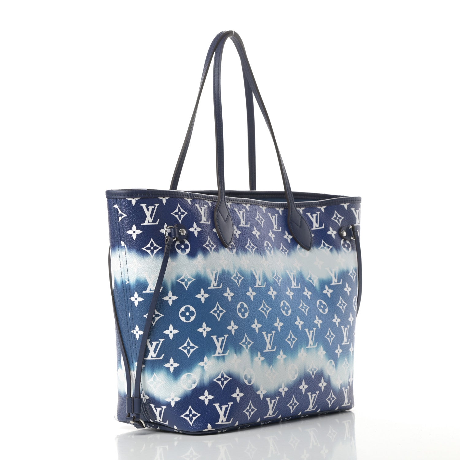 Louis Vuitton Monogram Escale Neverfull MM Blue 3 of 12