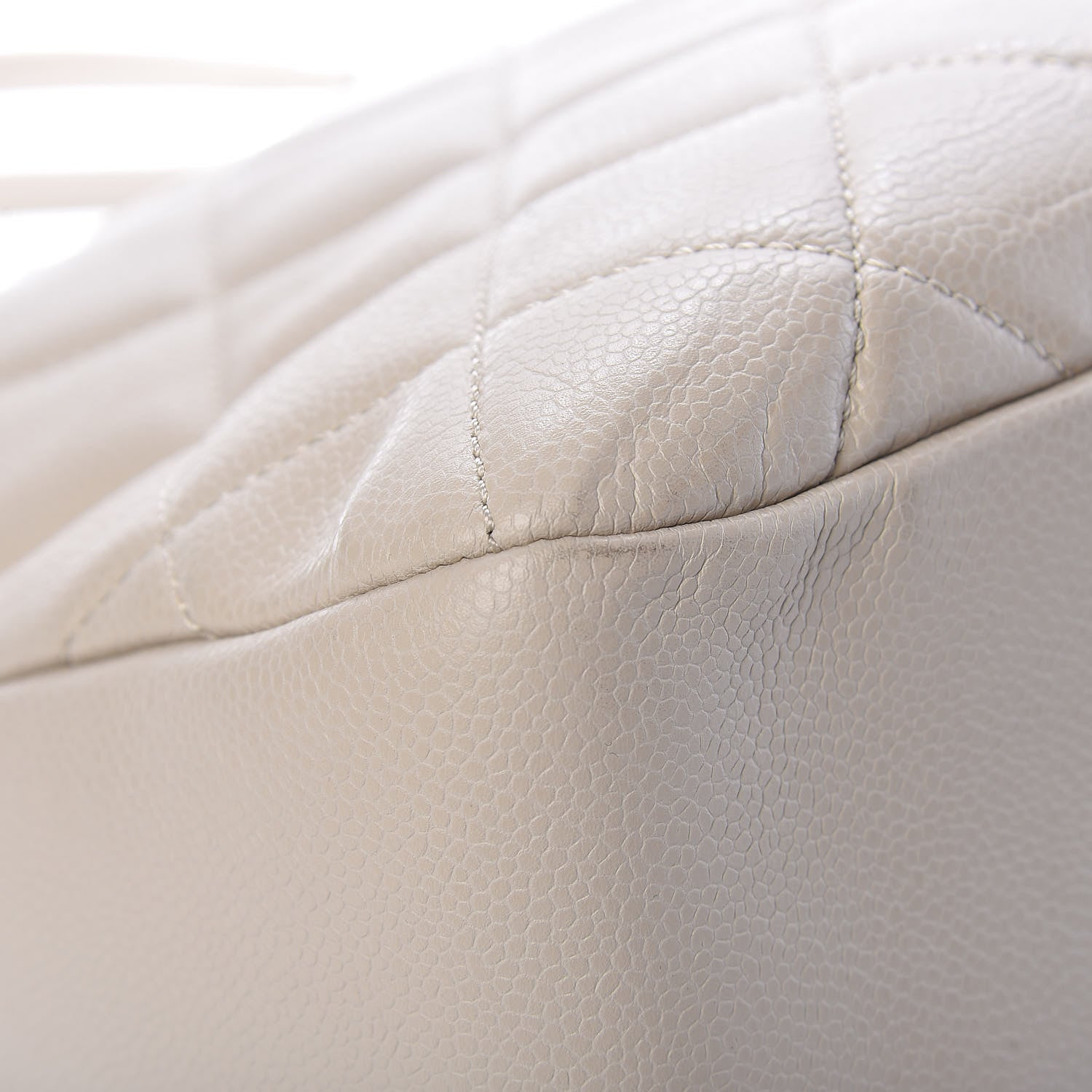 Chanel Caviar Quilted Timeless CC Soft Tote Off White 13 of 13