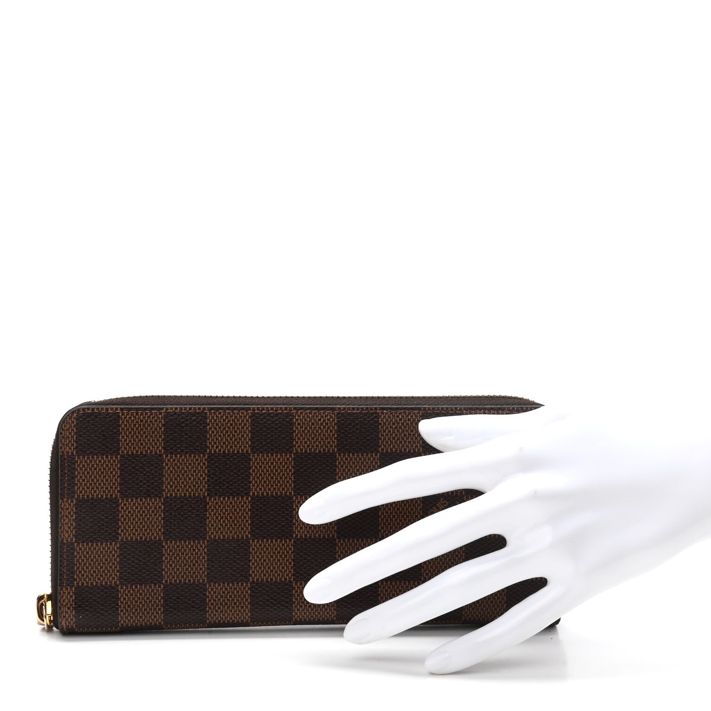 Damier Ebene Clemence Wallet Rose Ballerine