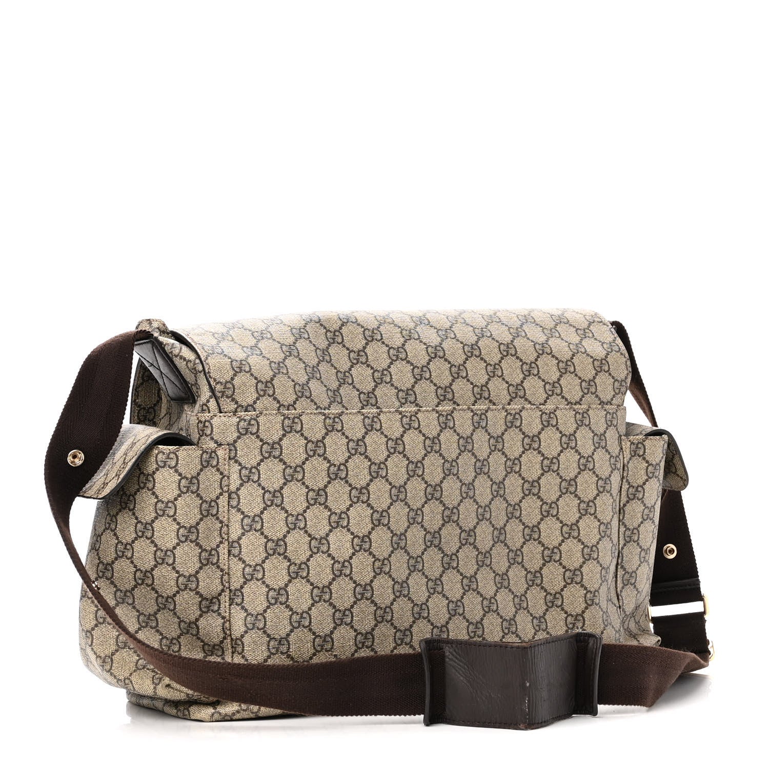 Gucci GG Plus Monogram Messenger Diaper Bag Dark Brown 2 of 11