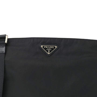 Prada Nylon Vela Flat Messenger Bag Black 7 of 9