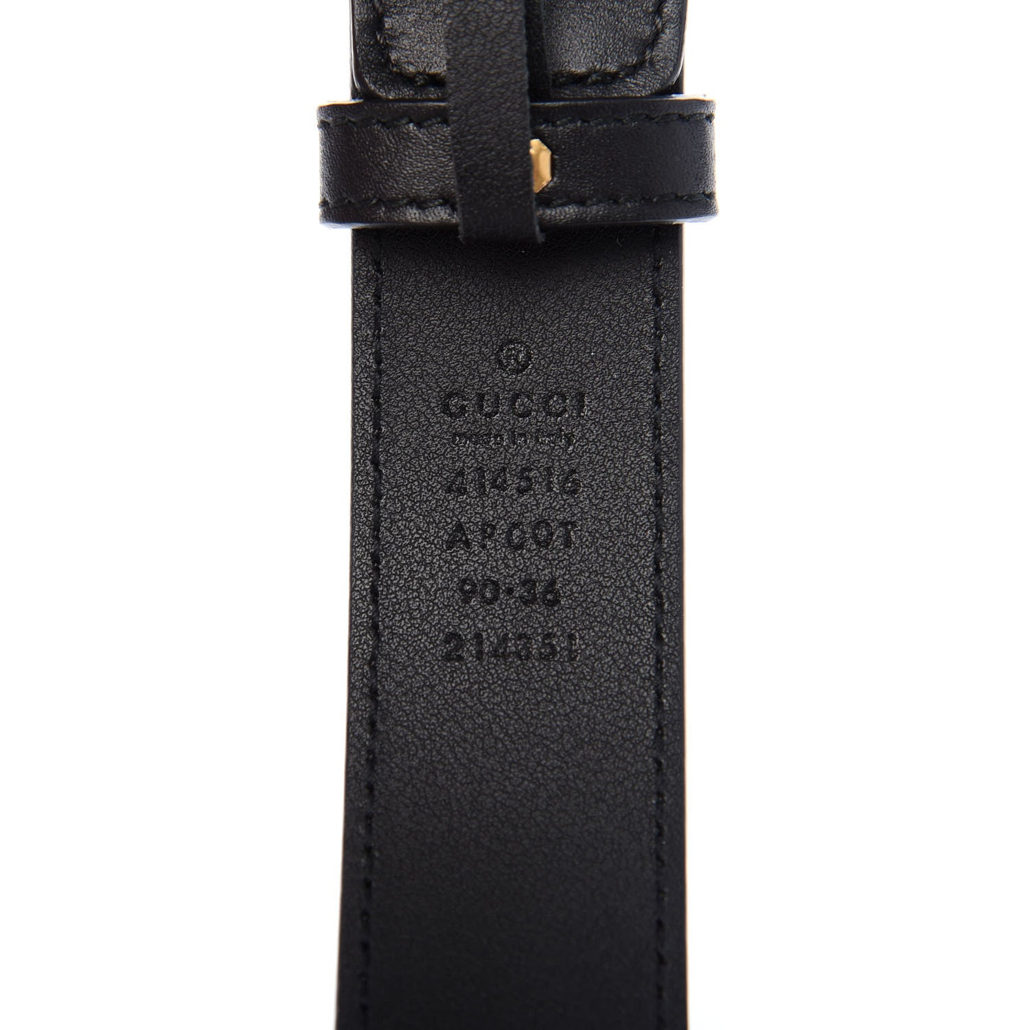 Gucci Calfskin Double G 30mm Belt 90 36 Black 5 of 7