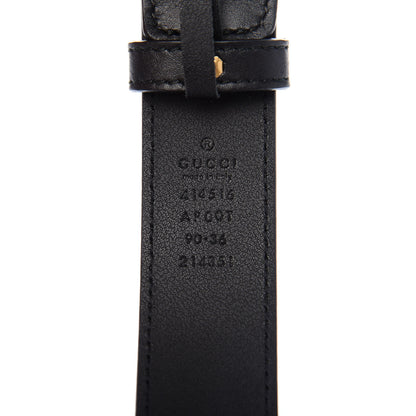 Gucci Calfskin Double G 30mm Belt 90 36 Black 5 of 7