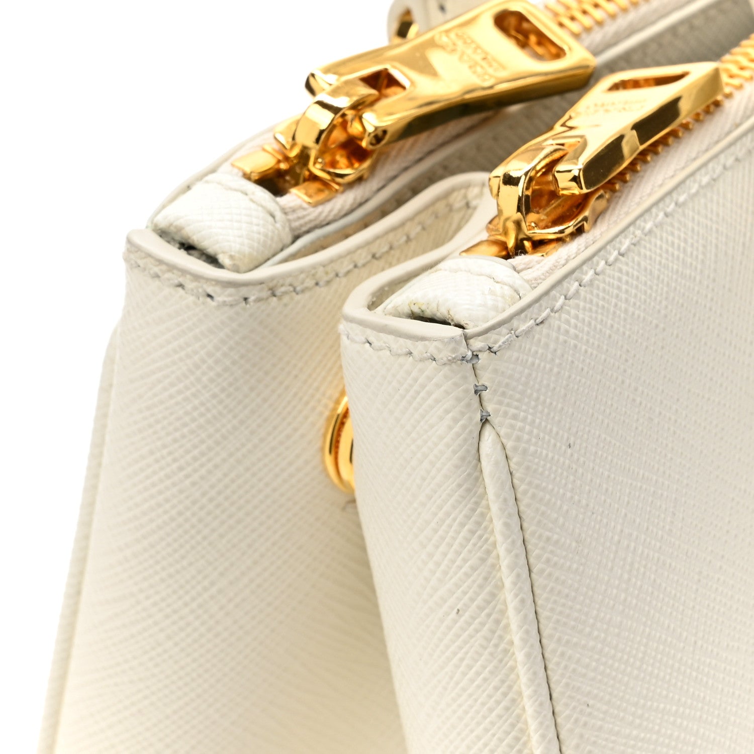 Prada Saffiano Lux Small Galleria Double Zip Tote White 12 of 12