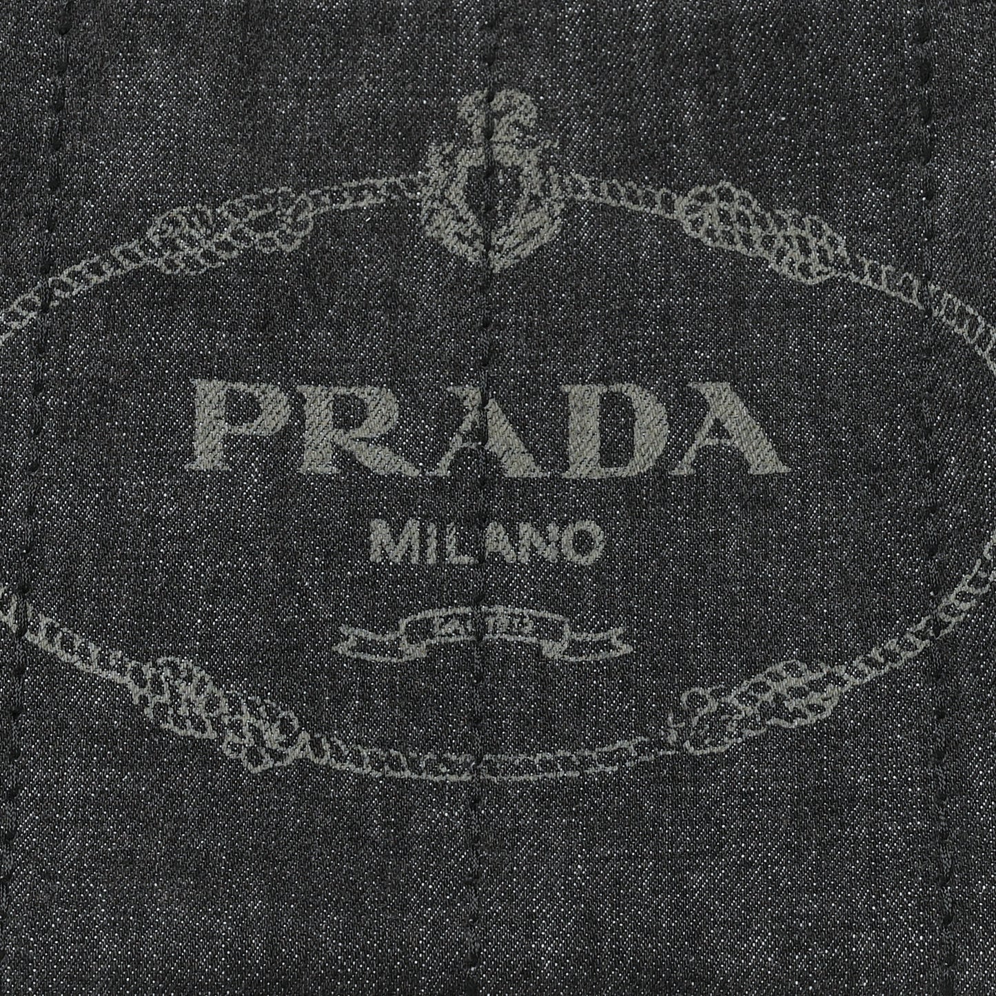Denim Small Logo Tote Black