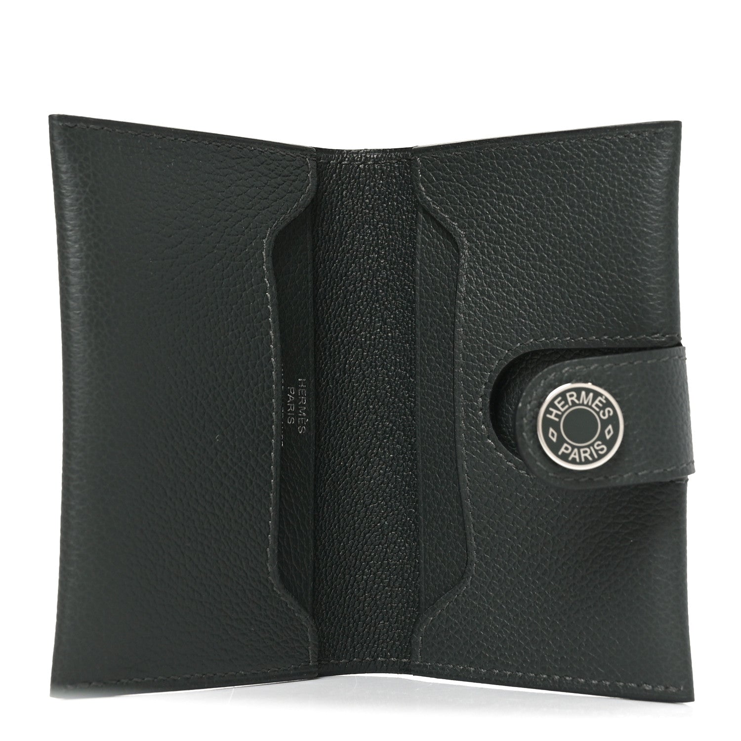 Hermes Evercolor Bi-Color RMS Card Holder Vert Mangrove Vert Amande 5 of 7