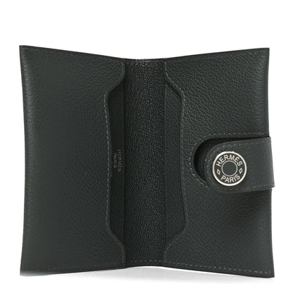 Hermes Evercolor Bi-Color RMS Card Holder Vert Mangrove Vert Amande 5 of 7