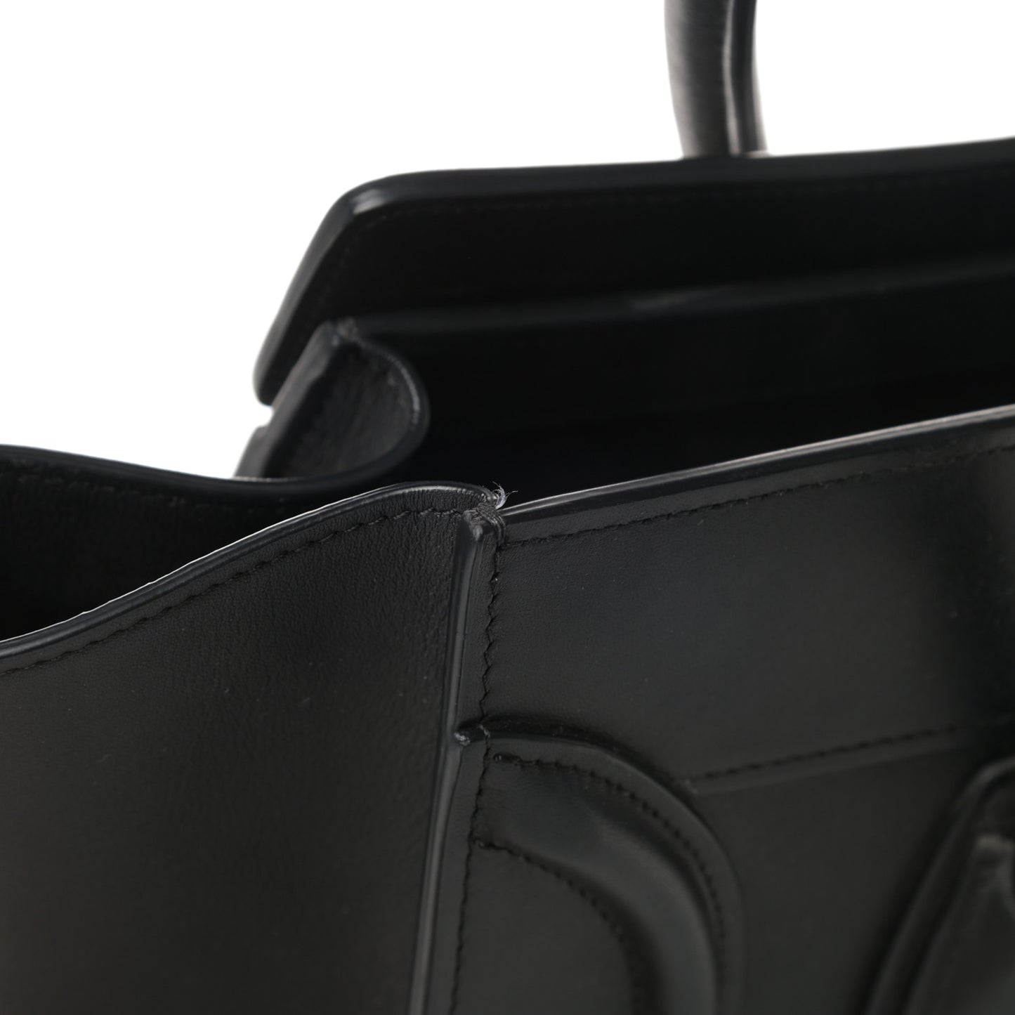 Smooth Calfskin Micro Luggage Black