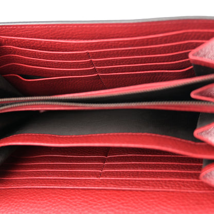 Gucci Calfskin GG Marmont Chain Wallet Vulcanic Red 5 of 14