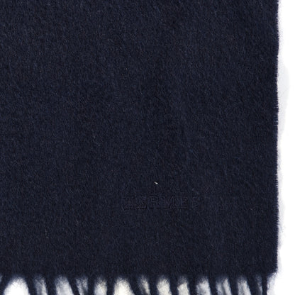 Hermes Cashmere Muffler Navy 3 of 4