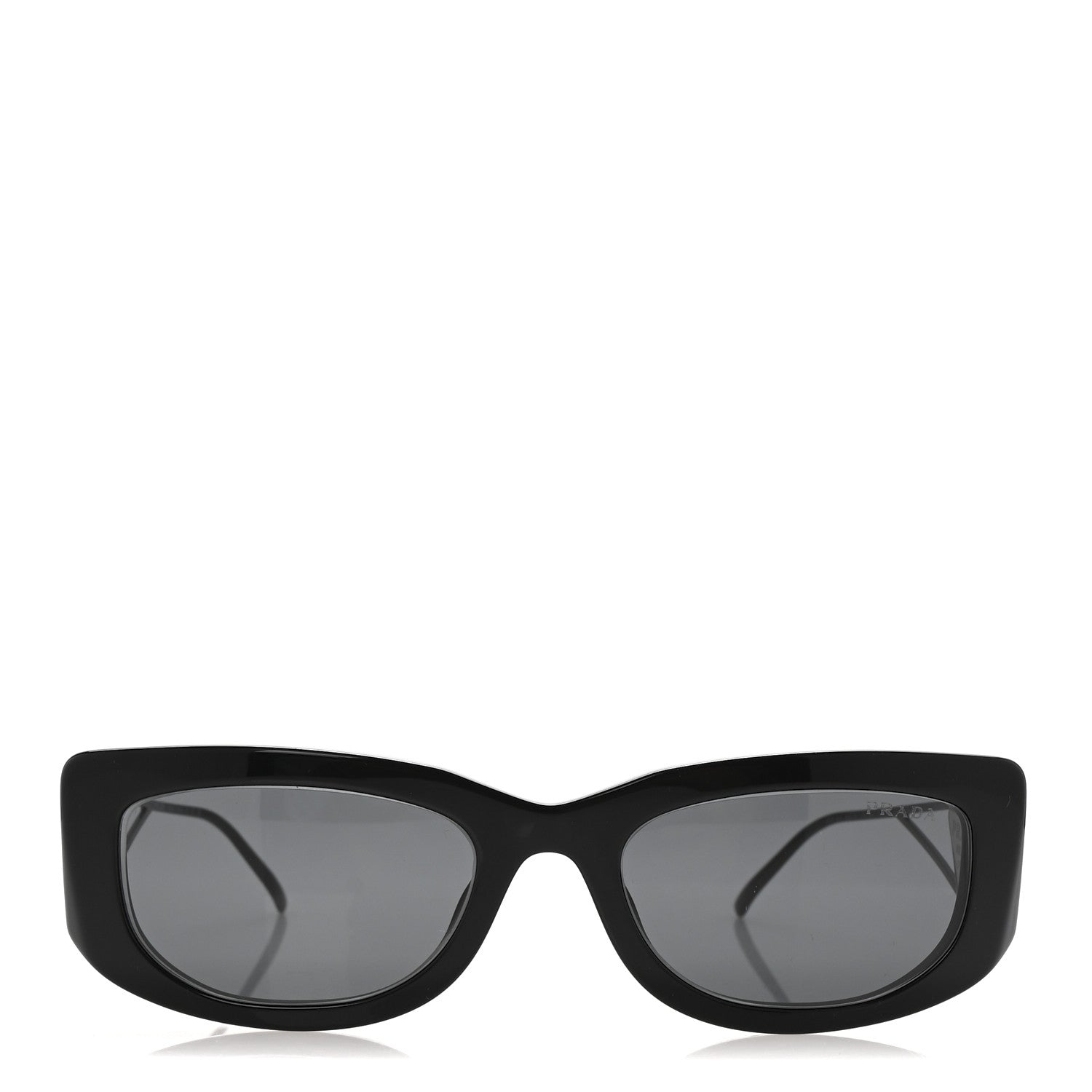 Prada Acetate Sunglasses SPR 14Y Black Slate Gray 2 of 7