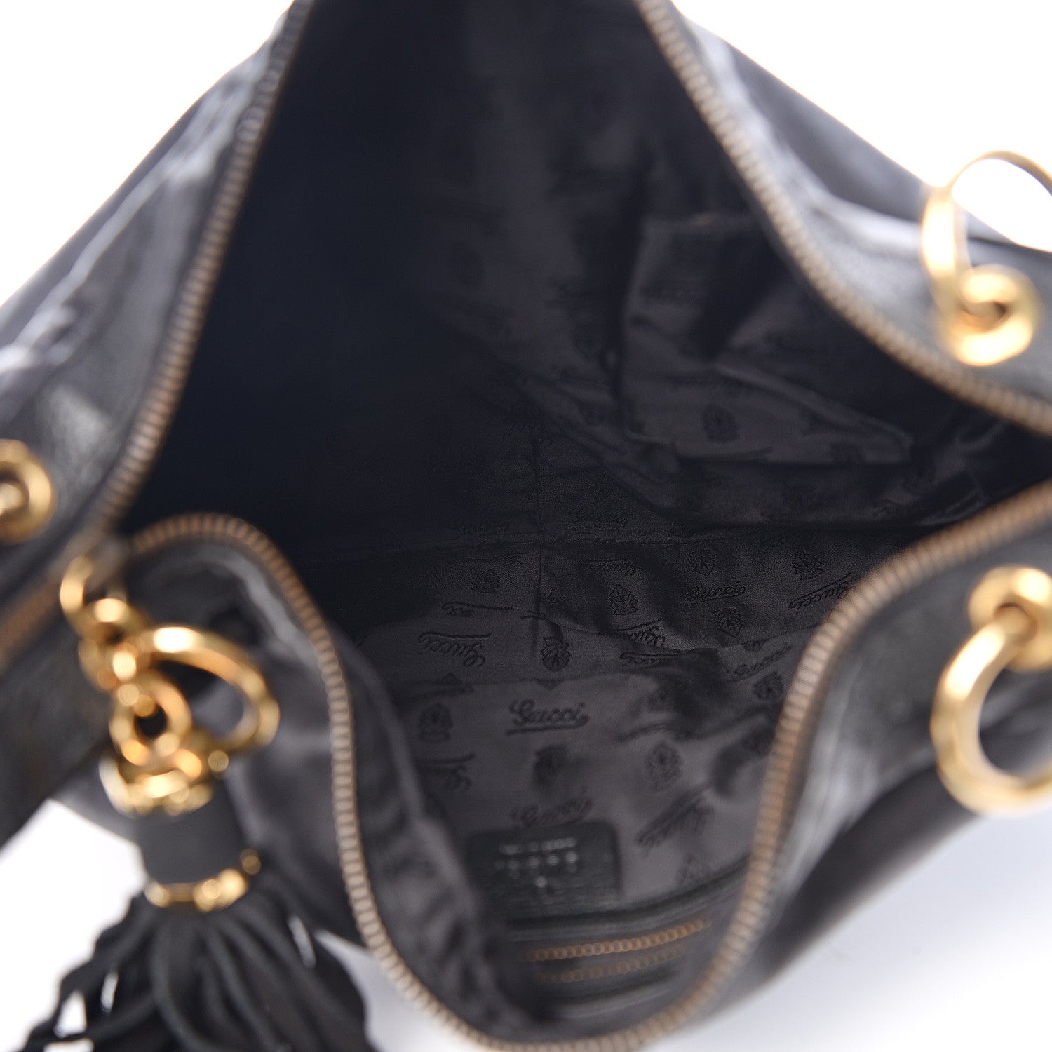 Gucci Calfskin Babouska Hobo Black 4 of 12