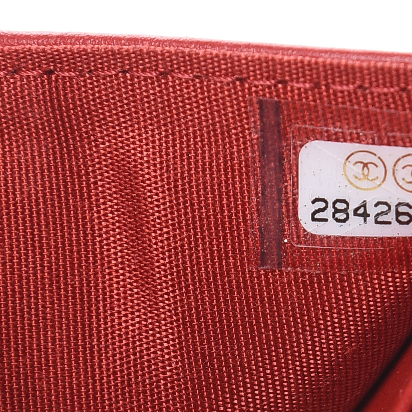 Caviar Quilted Small Boy Flap Wallet Red