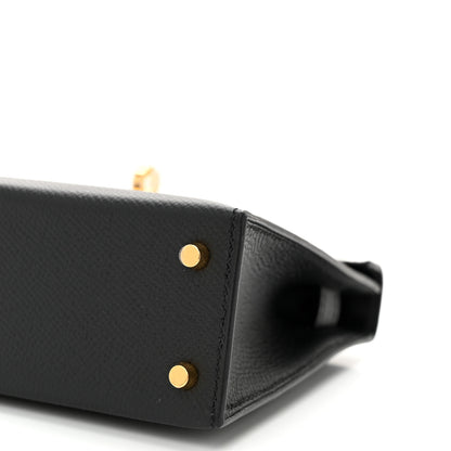 Hermes Epsom Mini Kelly Sellier 20 Black 10 of 11