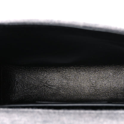 Saint Laurent Jersey Wool Patchwork Monogram Mini Jamie Baguette Grigio 5 of 11