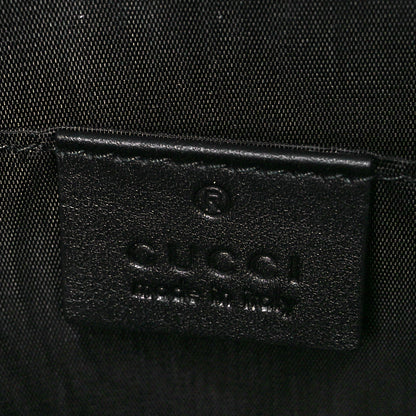Gucci X SEGA Calfskin GUCCY Stars Zip Clutch Bag Black Gold 7 of 10