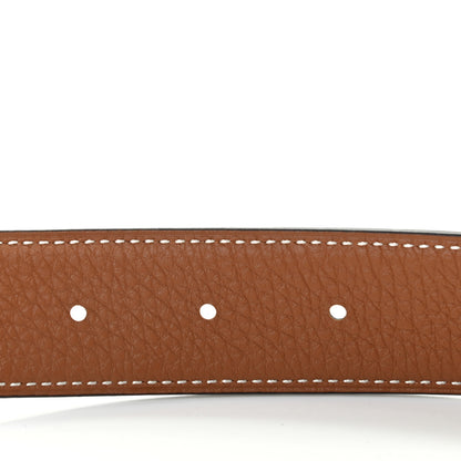 Hermes Box Togo 32mm H Belt 100 Black Gold 6 of 6