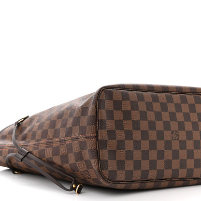 Louis Vuitton Damier Ebene Neo Neverfull MM Rose Ballerine 9 of 10
