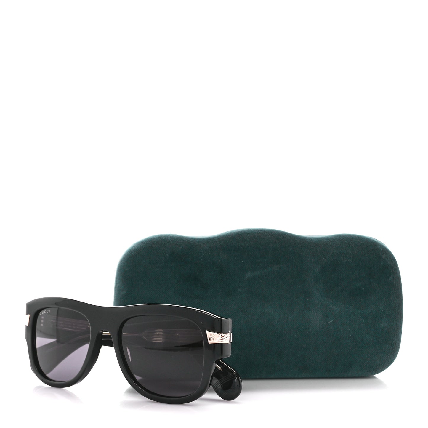 Acetate Square Frame Sunglasses GG1517S Black