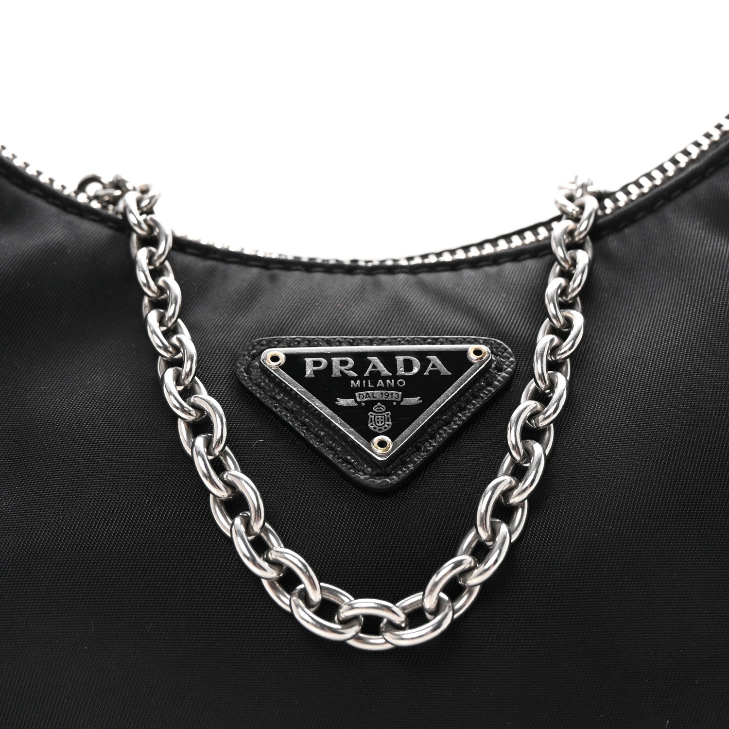 Prada Nylon Re-Edition 2005 Shoulder Bag Black 8 of 10