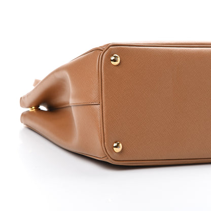 Prada Saffiano Medium Galleria Double Zip Tote Caramel 11 of 14