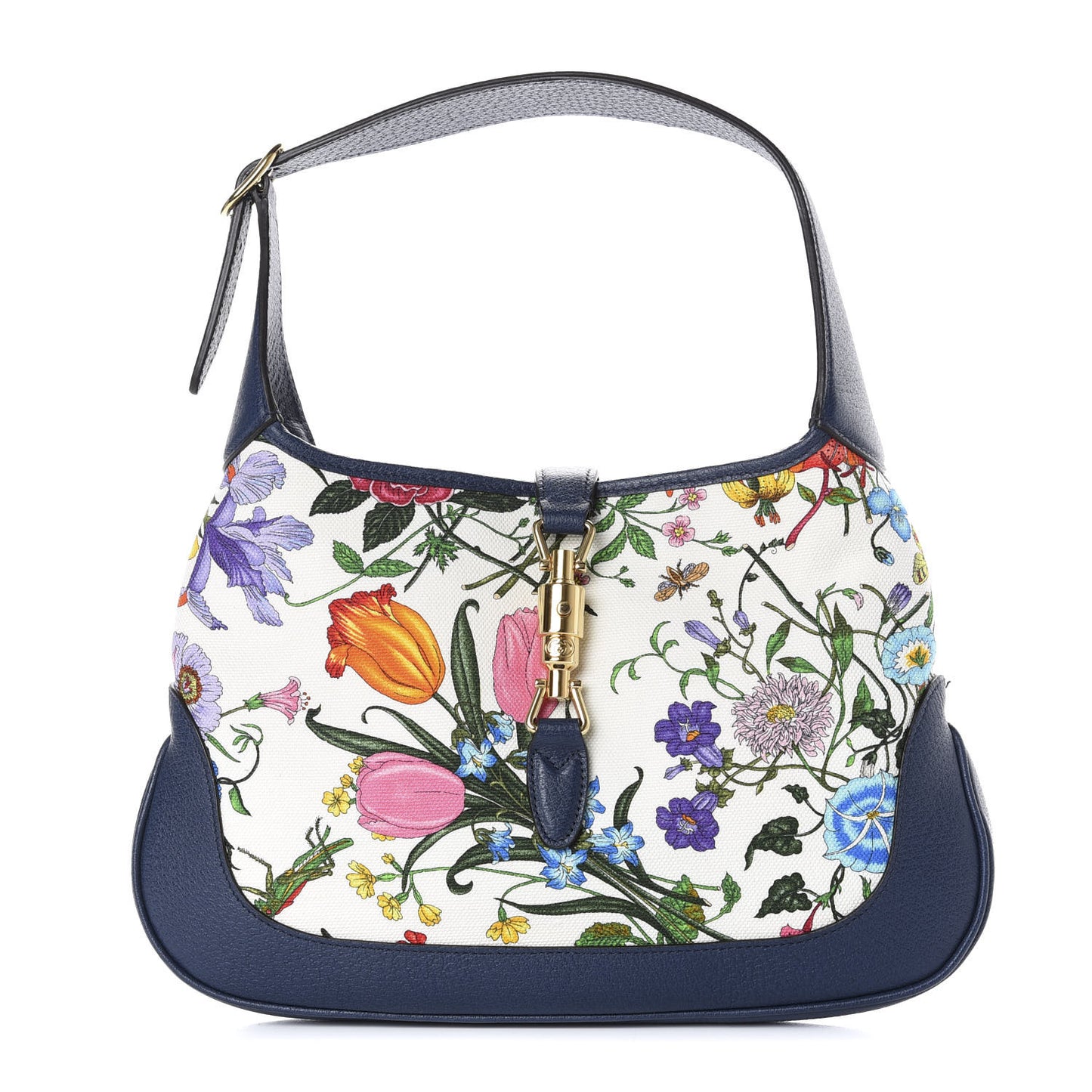 Canvas Flora Medium Jackie Hobo Blue Agata
