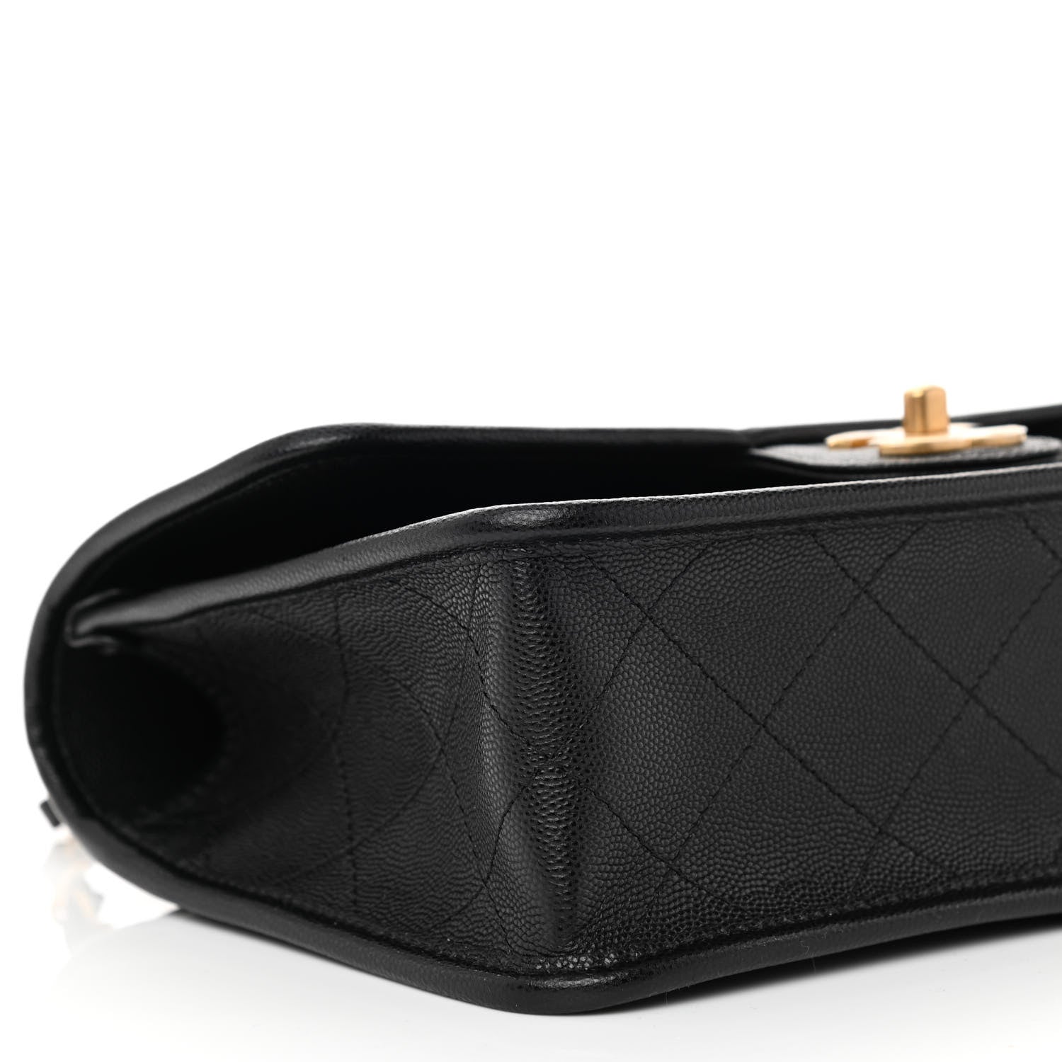 Chanel Caviar Quilted School Memory Small Top Handle Flap Black 9 of 11